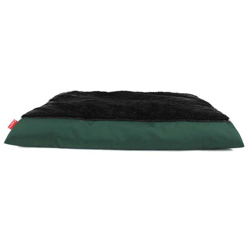Gauty Cama Redonda para Perros y Gatos  Tela Impermeable y pelo - Verde y negro, , large Imagen numero 1