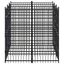 Vidaxl perrera con sistema de seguridad de cerradura negra para perros, , large indicador imagen numero 14