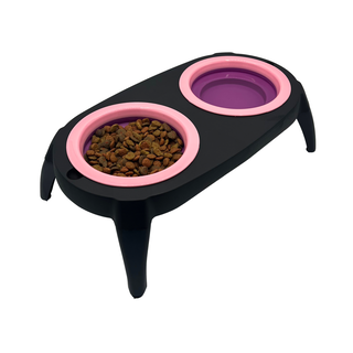 EL ÁTICO PETS Comedero Elevado con Bebedero Antisalpicaduras para Perro