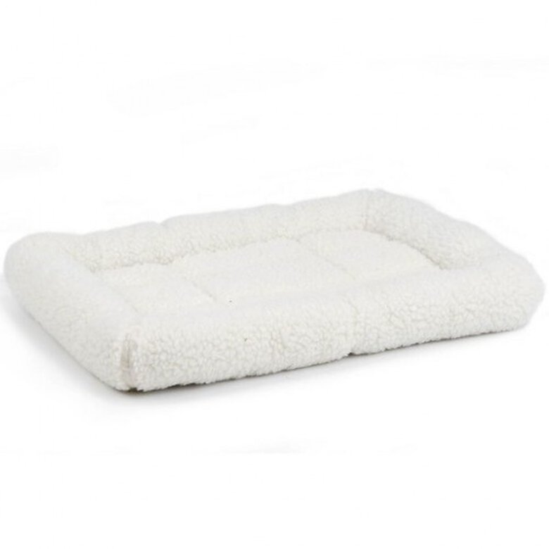 Cama suave con piel artificial para perro color Crema, , large image number null