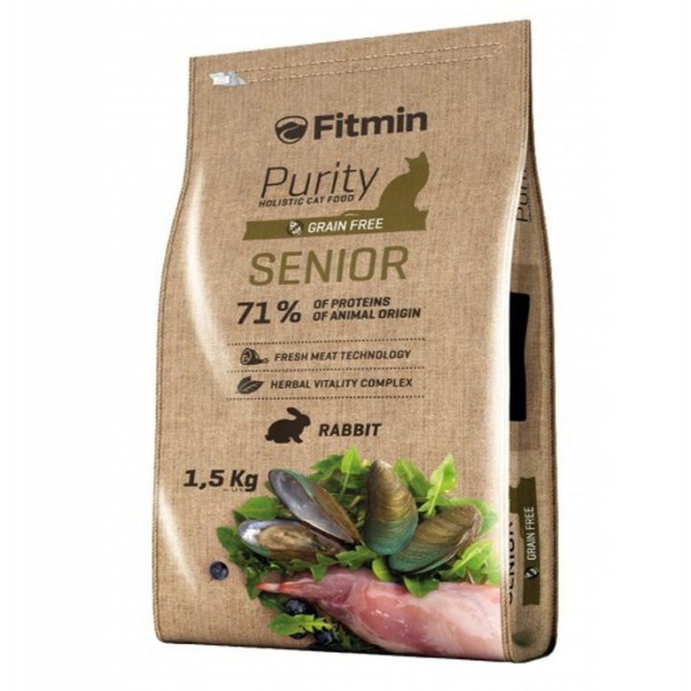 Pienso Dibaq Fitmin Purity Grain free Senior para gatos sabor Conejo, , large image number null