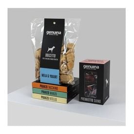 Genuina pet food caja de productos variados para perros