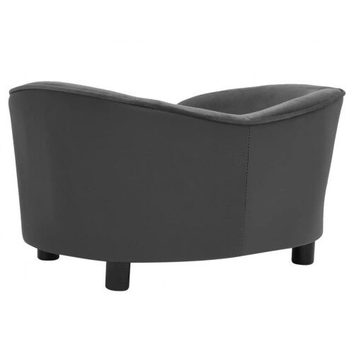 Vidaxl sof&aacute; grueso acolchado gris oscuro para perros, , large Imagen numero 5