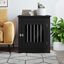 vidaXL Jaula para perros madera de ingeniería negro 64,5x80x71 cm, , large indicador imagen numero 2