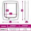 Ferplast swing puerta de plástico marrón para mascotas, , large indicador imagen numero 4