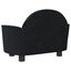 vidaXL Cama para perros de terciopelo negra 66x40x45 cm, , large indicador imagen numero 4
