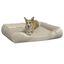 Vidaxl sof&aacute; acolchado de cuero beige para mascotas, , large indicador imagen numero 4