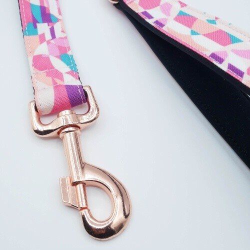 Baona collar qawra de nylon reciclado rosa para perros, , large Imagen numero 3