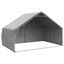 vidaXL Caseta perros exterior con cubierta 2x2x1,5 m acero galvanizado, , large indicador imagen numero 6