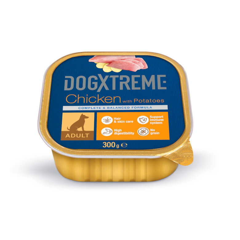 Dogxtreme Adult Pollo y Patatas tarrina para perros, , large image number null