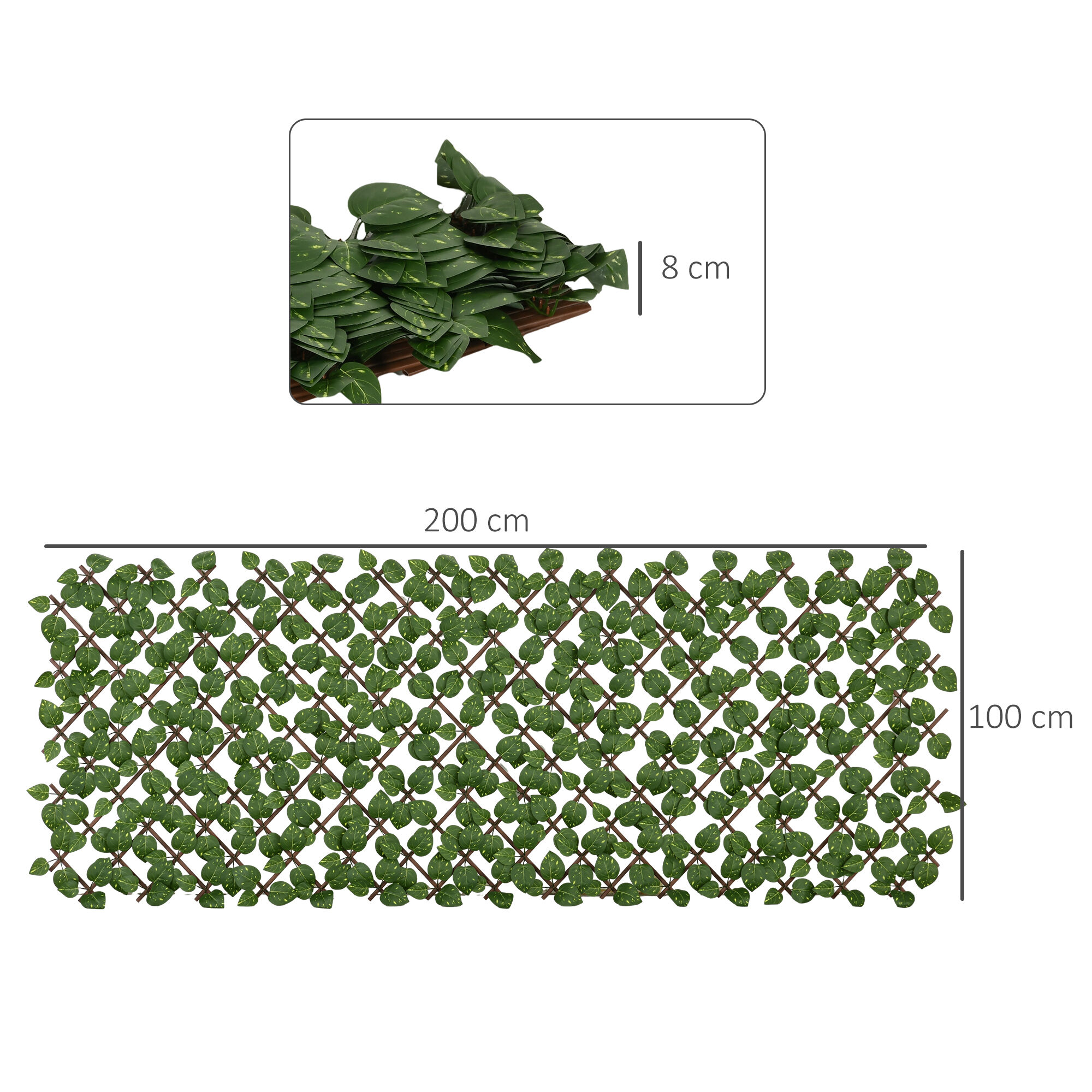 Outsunny Seto Artificial Verde, , large Imagen numero 3