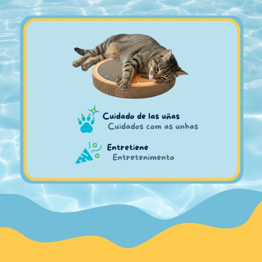 Summer Vibes Rascador Naranja Cart&oacute;n para gatos, , large Imagen numero 4