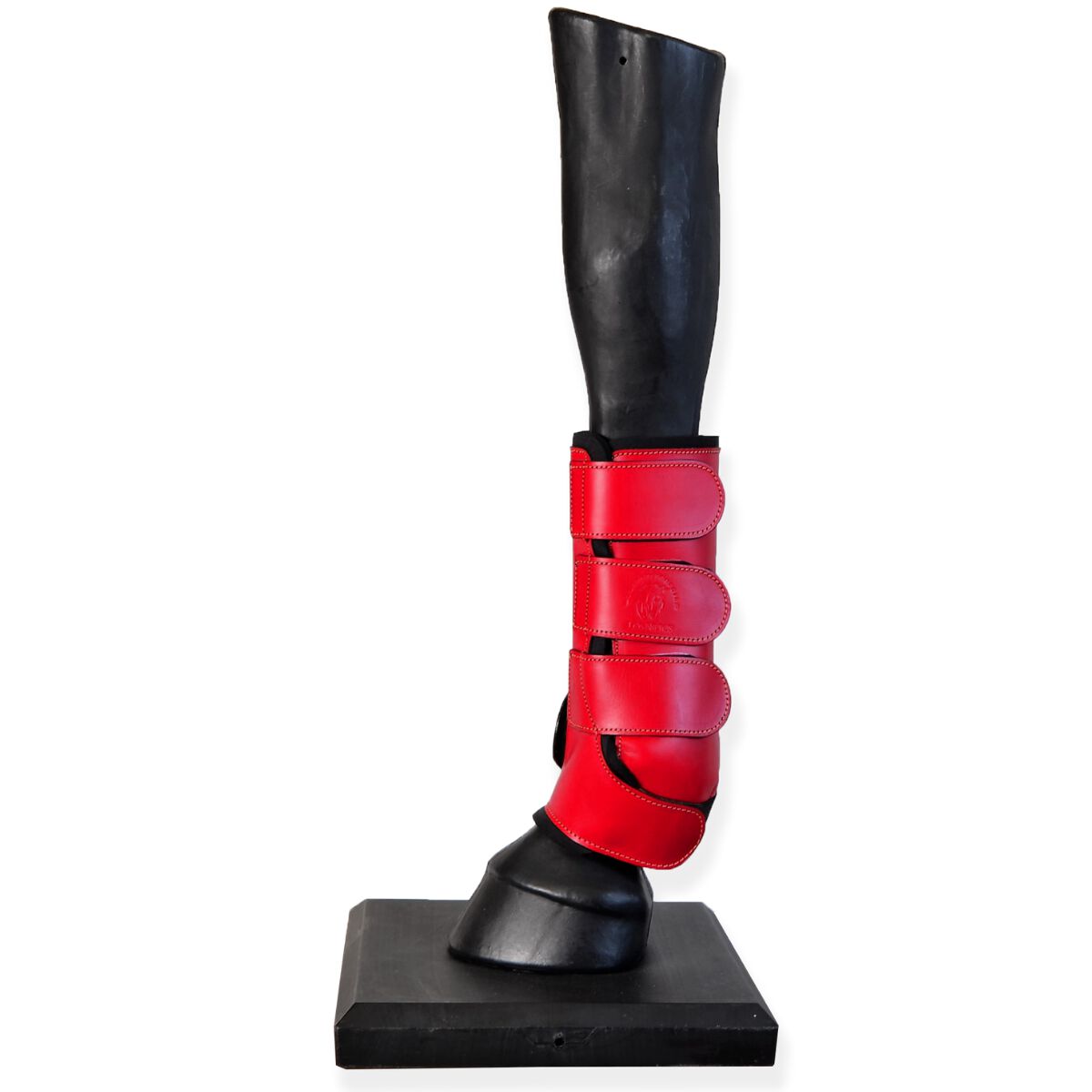 Guarnicioneria Los Nietos Protectores  Doma Confort Color Rojo Equipamiento Para El Caballo