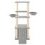 vidaXL Rascador para gatos con postes de sisal gris claro 133 cm, , large indicador imagen numero 2