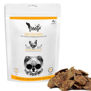 Pawfect Delicias de carne seca: pollo y plátano