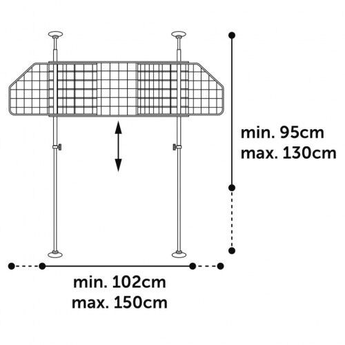 Flamingo hula barra de seguridad para mascotas en vehículos thumbnail