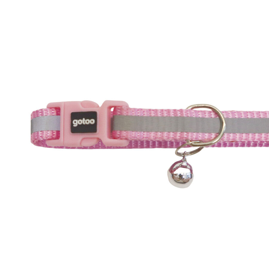 Gotoo Collar reflectante rosa para gatos, , large Imagen numero 3