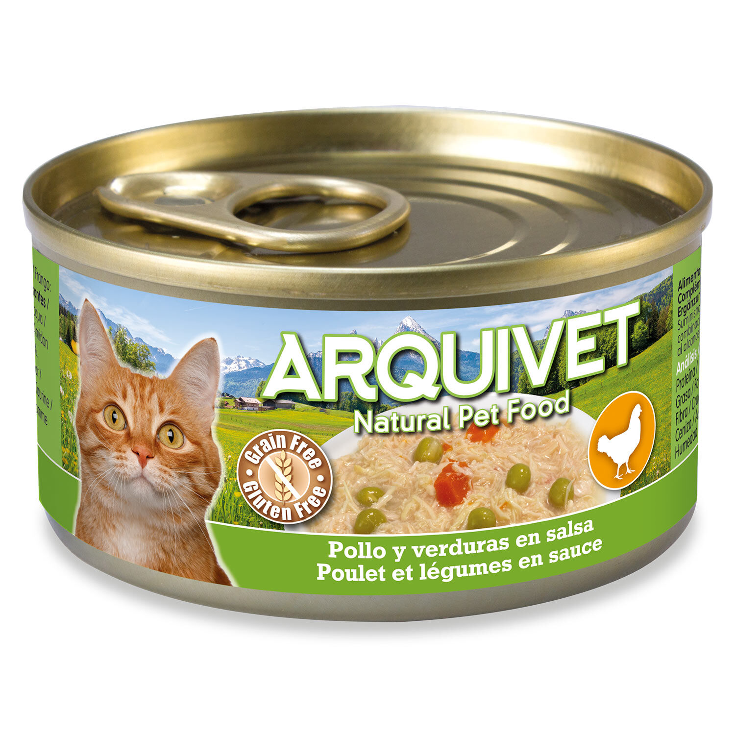Arquivet Pollo en salsa con Verduras Pack para gatos thumbnail