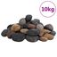vidaXL Guijarros pulidos colores mezclados 25 kg 5-8 cm, , large indicador imagen numero 6