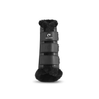Gatusos Delantero Royal Borreguillo Negro para caballos