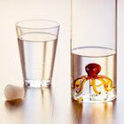 Botella de vidrio para agua con figura de un pulpo color Blanco, , large image number null