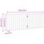 vidaXL Puerta para perros plegable 2 paneles madera álamo blanca 160cm, , large indicador imagen numero 10