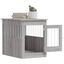 vidaXL Jaula para perros madera de ingeniería gris Sonoma 55x80x68 cm, , large indicador imagen numero 4