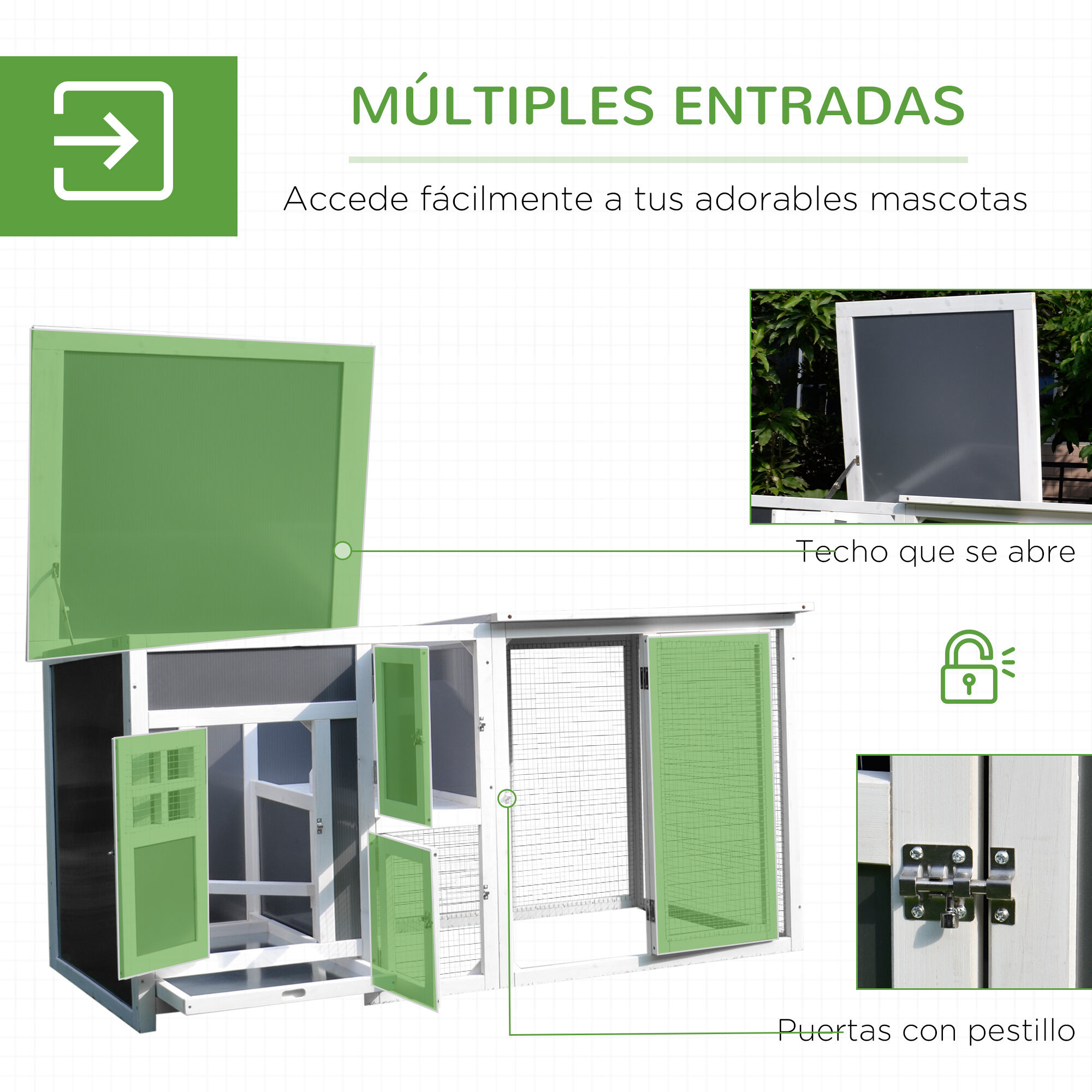 PawHut  Gallinero de madera para exterior thumbnail