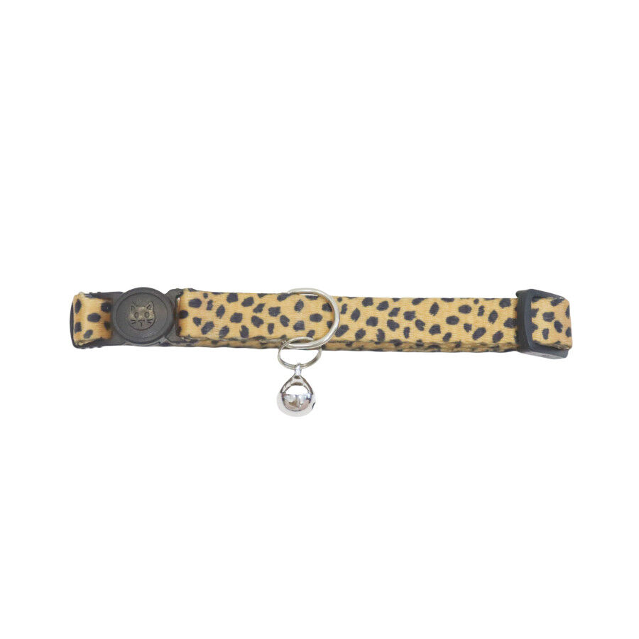 Gotoo Collar estampado leopardo para gatos