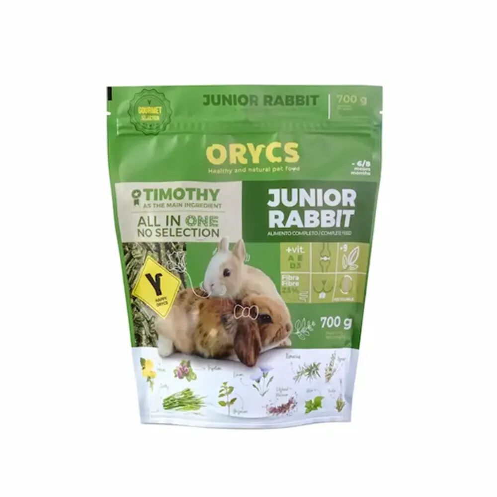 ORYCS Junior Rabbit Pienso completo para conejos baby, enanos y toy 1,4 kg, , large Imagen numero 2