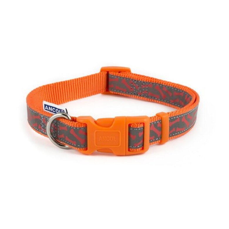 Ancol collar moderno de nylon ajustable naranja para perros, , large image number null