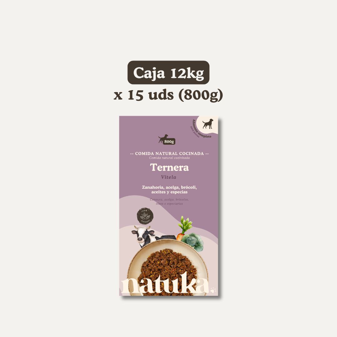 Natuka Comida Natural Men&uacute; Cocinado Ternera para perros, , large Imagen numero 4