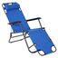 Outsunny Tumbona Reclinable Azul, , large indicador imagen numero 1