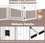 COSTWAY Barrera Plegable de 3 Paneles/Barrera de Seguridad Extensible para Perros, Recinto de Seguridad de Pino 210 x 61 x 1,8cm, , large indicador imagen numero 2