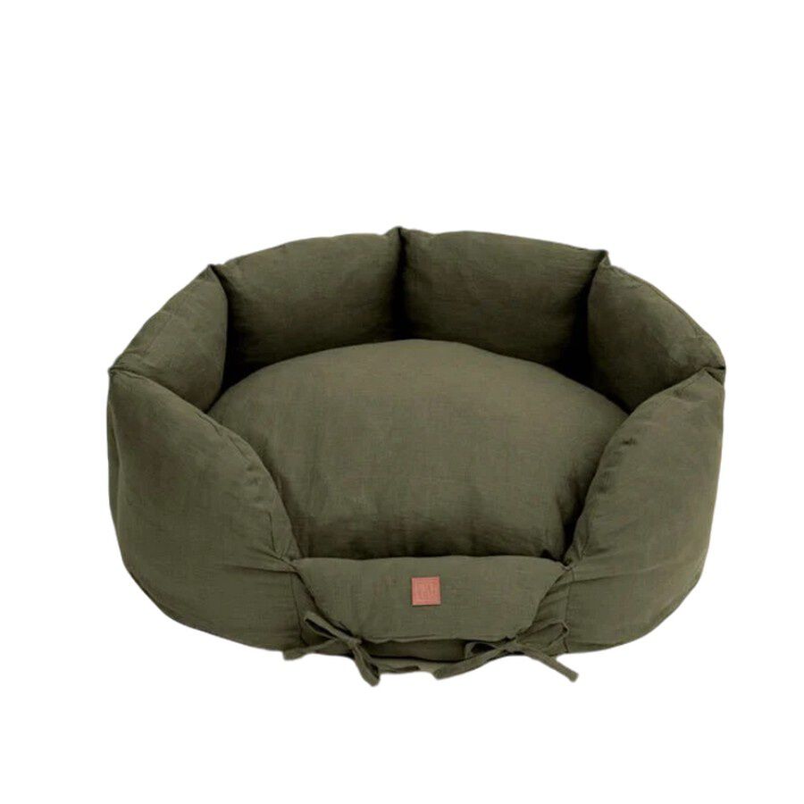 Pet and Co Cama De Lino Caqui Ronny - Perros y Gatos, , large Imagen numero 1
