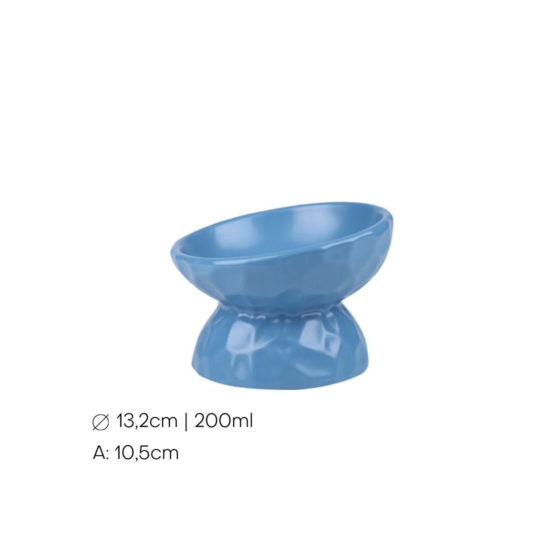 Taz&oacute;n de Cer&aacute;mica Inclinada con Dise&ntilde;o Ondulado 200ml, , large Imagen numero 2