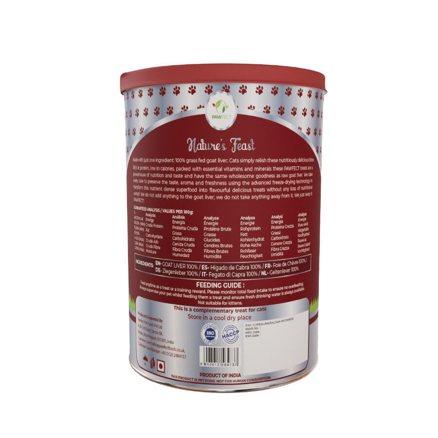 Golosinas liofilizadas para gatos: h&iacute;gado de cabra (50 g/1,76 oz), , large Imagen numero 2