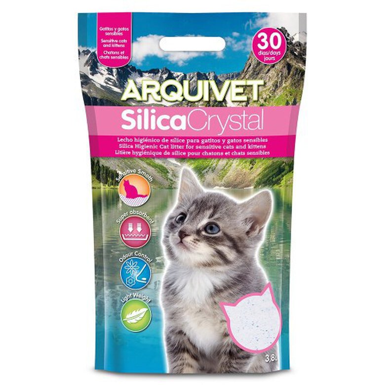 Lecho Silica Crystal para gatitos olor Neutro, , large image number null