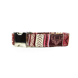 Pets & Props Collar Oh My Deer Burgundy para perro