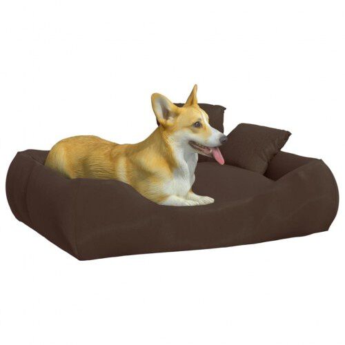 Vidaxl cama rectangular acolchada marr&oacute;n para mascotas, , large Imagen numero 6