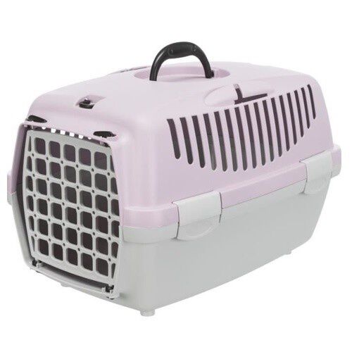 Trixie capri transport&iacute;n con asa gris y malva para mascotas, , large Imagen numero 1