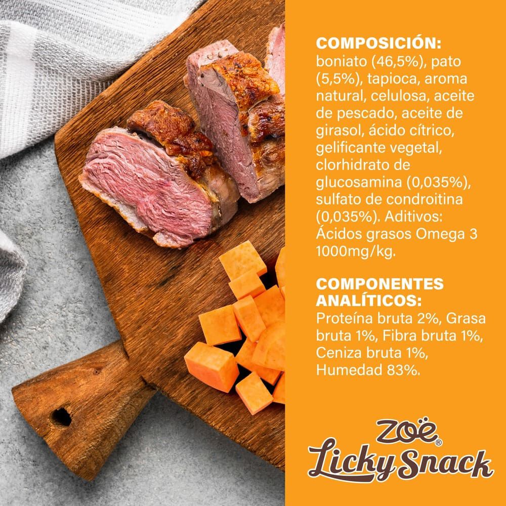 Zo&euml; Licky Snack, Boniato & Pato, 85g, , large Imagen numero 2
