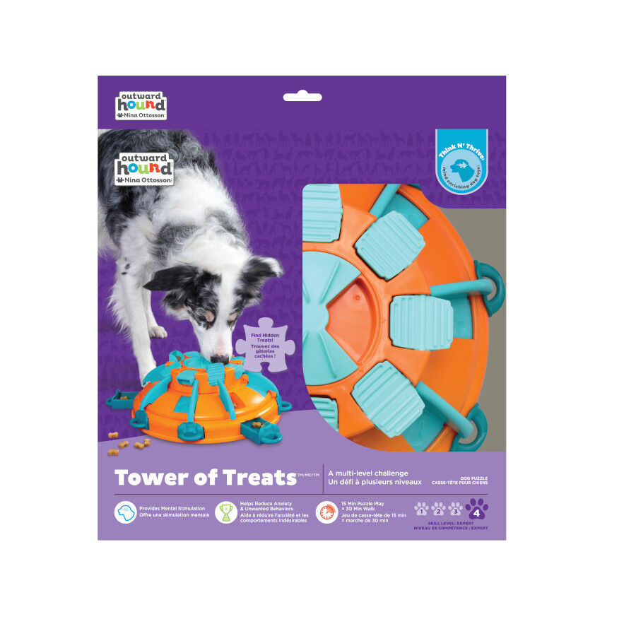 Nina Ottoson Torre rompecabezas con premios para perros, , large Imagen numero 4