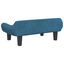 vidaXL Cama para perros de terciopelo azul 70x40x24 cm, , large indicador imagen numero 5