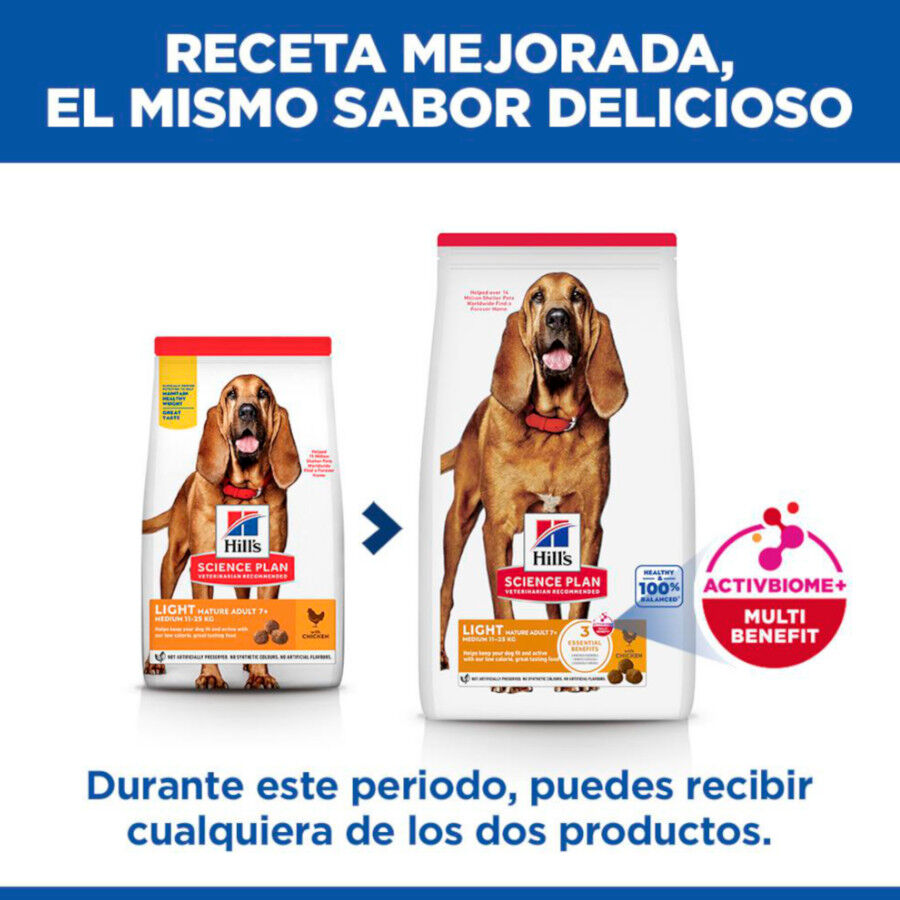 12 kg Hill's Science Plan Light Mature Adult 7+ Medium Pollo pienso para perros, , large Imagen numero 3