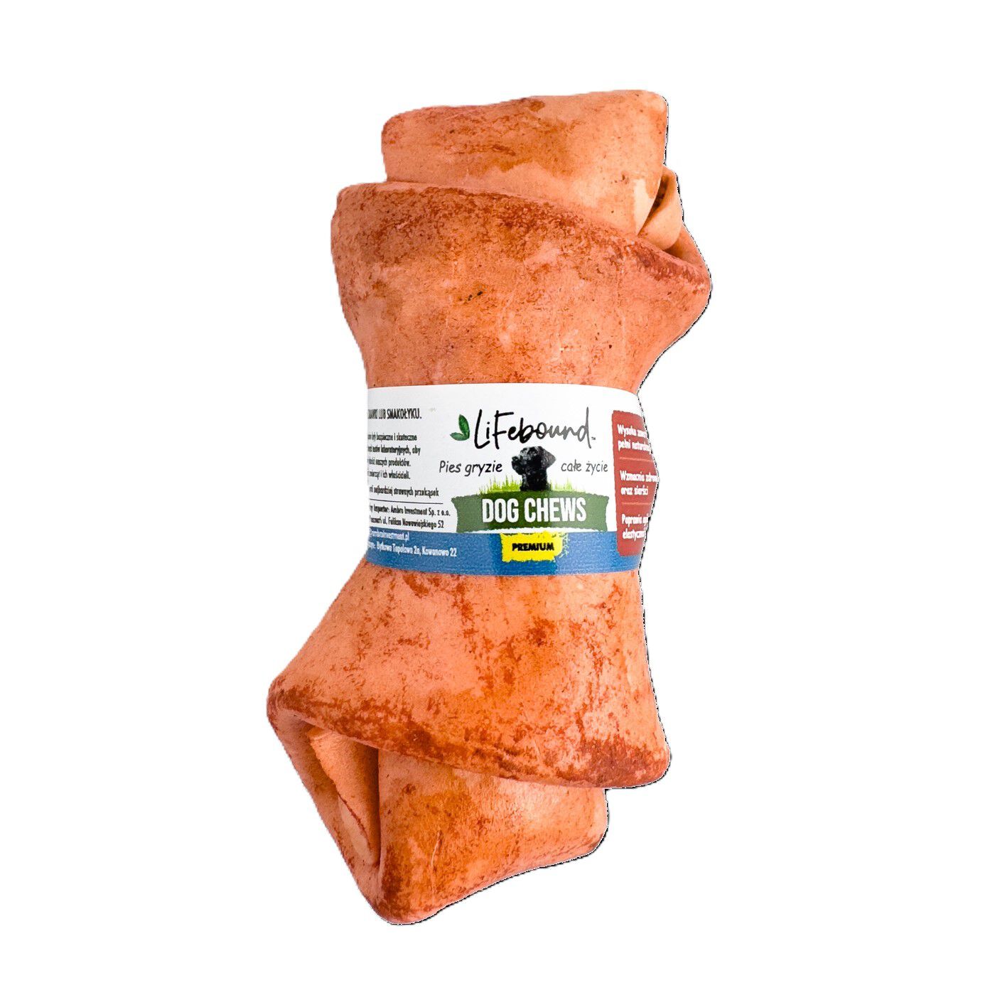 Lifebound Hueso masticable de cuero de ternera, lote de 4, 23 cm, , large Imagen numero 2