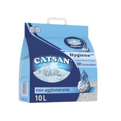 Catsan Hygiene Plus arena de cuarzo para gatos