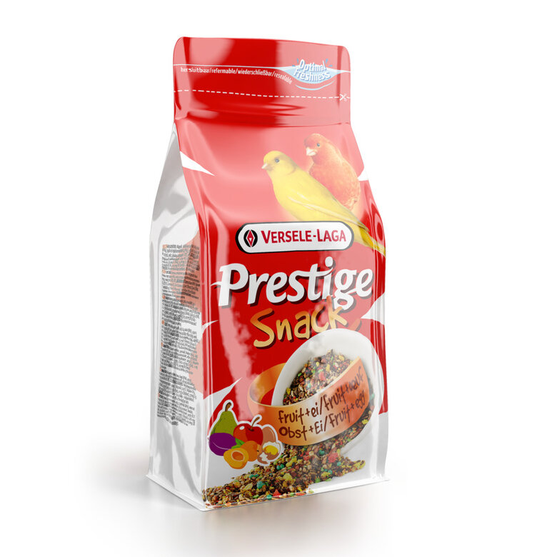 125 g Versele-Laga Prestige Snack Frutas y Huevo para aves pequeñas