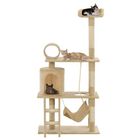Rascador con poste de sisal para gatos color Beige, , large image number null