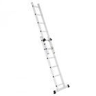 Escalera aluminio forma triangular Homcom color Gris, , large image number null